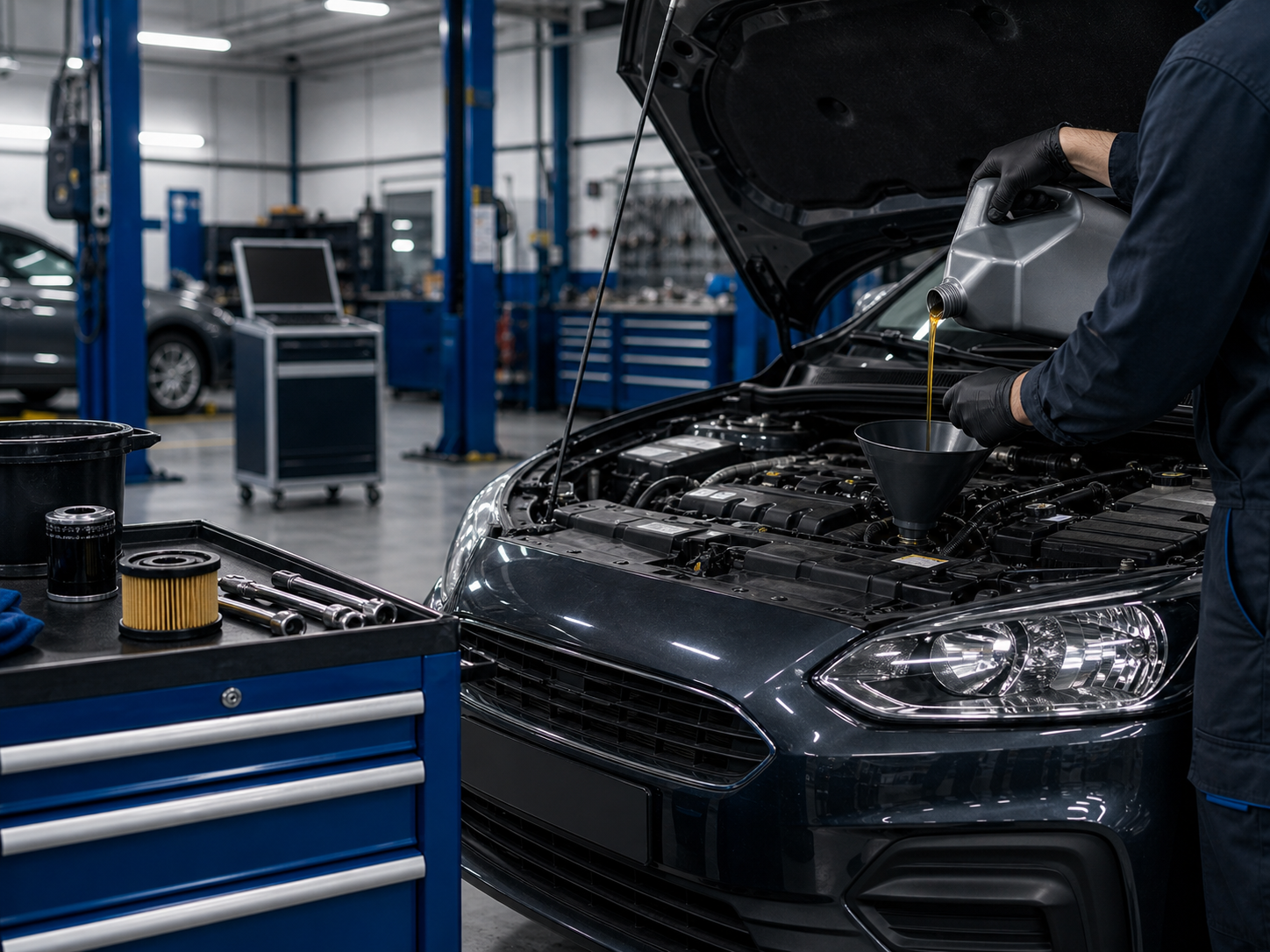 Full car servicing at DNP GARAGE